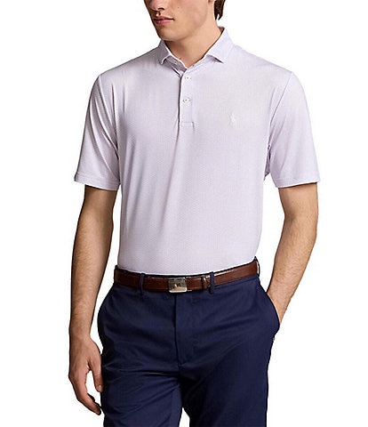 Polo Ralph Lauren RLX Golf Classic Fit Performance Stretch Micro Floral Print Short Sleeve Polo Shirt