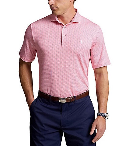 Polo Ralph Lauren RLX Golf Classic Fit Performance Stretch Micro-Floral Print Short Sleeve Polo Shirt