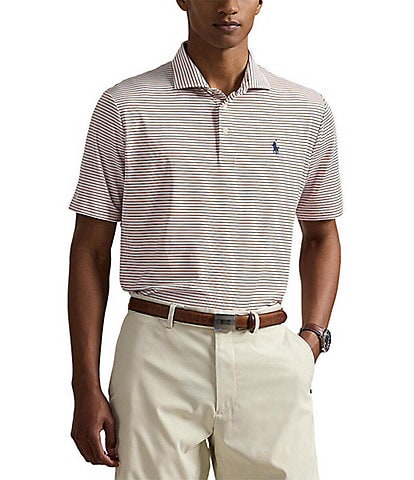 Polo Ralph Lauren RLX Golf Classic Fit Stripe Performance Stretch Short Sleeve Polo Shirt