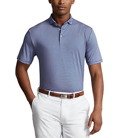Polo Ralph Lauren RLX Golf Classic Fit Striped Stretch Short Sleeve Polo Shirt