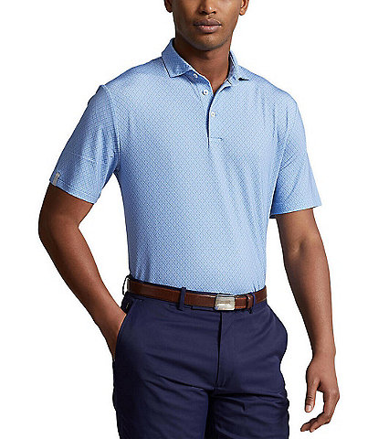 Polo Ralph Lauren RLX Golf Classic Fit Tile Print Stretch Short Sleeve Polo Shirt