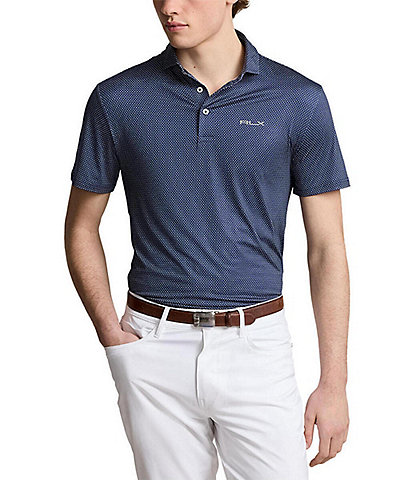 Polo Ralph Lauren RLX Golf Dot Print Performance Stretch Short Sleeve Polo Shirt