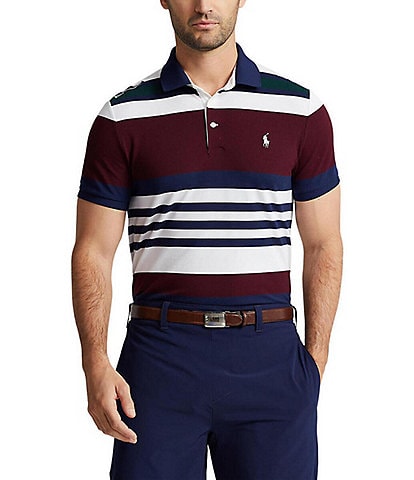 Polo Ralph Lauren RLX Golf Performance Stretch Stripe Short Sleeve Polo Shirt
