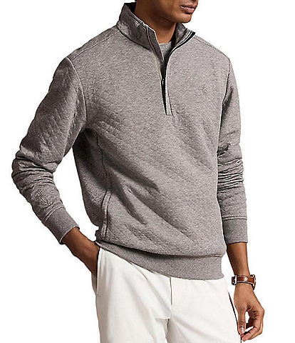 Polo Ralph Lauren RLX Golf Quilted Double Knit Quarter Zip Pullover