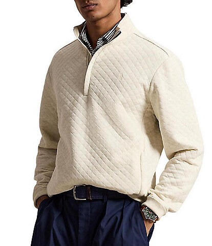 Polo Ralph Lauren RLX Golf Quilted Double Knit Quarter Zip Pullover