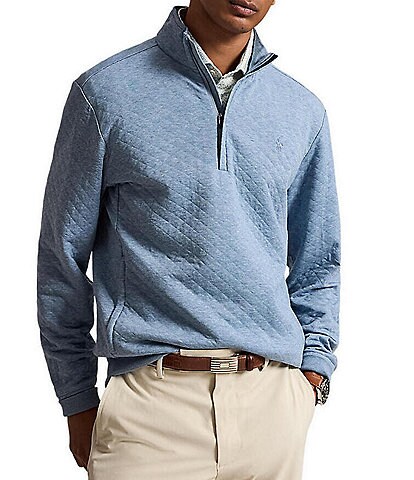 Polo Ralph Lauren RLX Golf Quilted Double Knit Quarter Zip Pullover