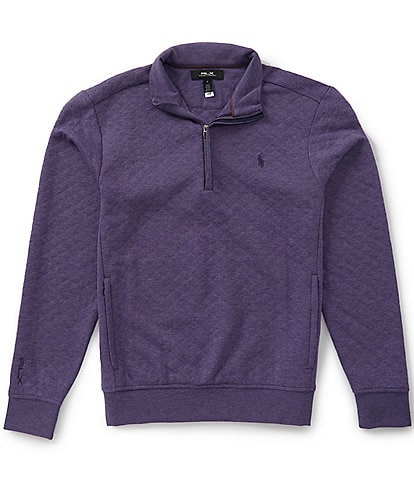 Polo Ralph Lauren RLX Golf Quilted Double Knit Quarter Zip Pullover