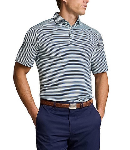 Polo Ralph Lauren RLX Golf Stripe Performance Stretch Short Sleeve Polo Shirt