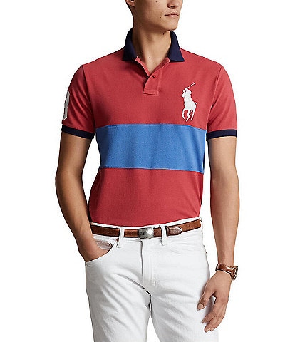 Polo Ralph Lauren Short Sleeve Classic Fit Big Pony Mesh Short Sleeve Polo Shirt