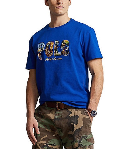 Polo Ralph Lauren Short Sleeve Classic-Fit Graphic Logo Jersey T-Shirt