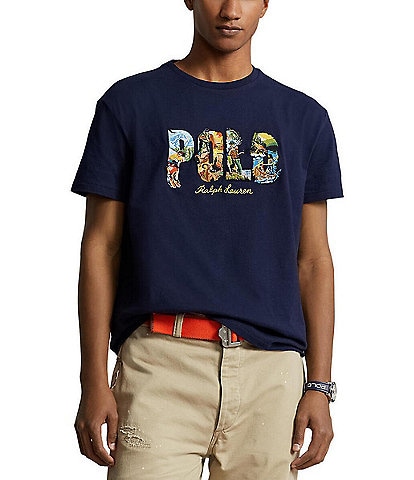 Polo Ralph Lauren Short Sleeve Classic-Fit Graphic Logo Jersey T-Shirt