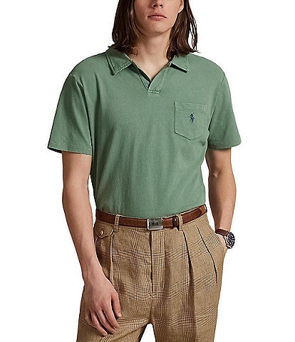 Polo Ralph Lauren Short Sleeve Linen-Blend Jersey Polo Shirt