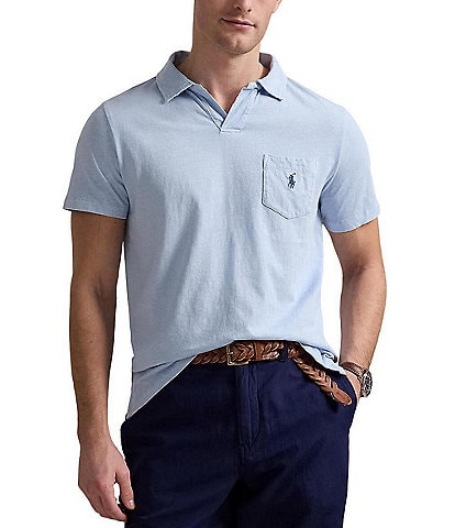 Polo Ralph Lauren Short Sleeve Linen-Blend Jersey Polo Shirt
