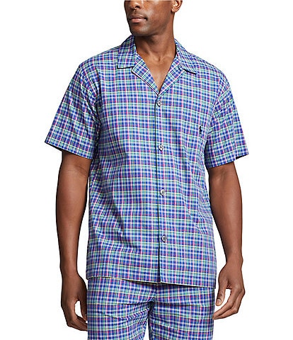 Polo Ralph Lauren Short Sleeve Plaid Woven Pajama Shirt