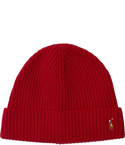 Polo Ralph Lauren Signature Cuff Wool Blend Beanie