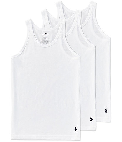 Polo Ralph Lauren Sleeveless Slim Fit Tank 3 Pack