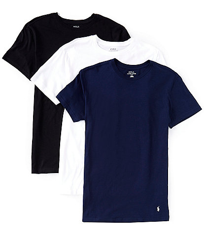 Polo Ralph Lauren Slim Fit Assorted Crew T-Shirt 3-Pack