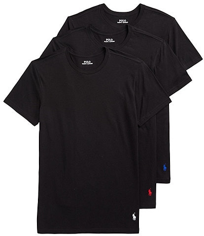 Polo Ralph Lauren Slim Fit Ribbed Crew Neck T-Shirts 3-Pack