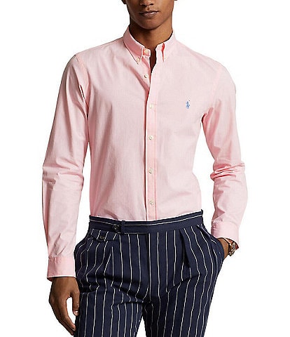 Polo Ralph Lauren Slim Fit Stretch Poplin Long Sleeve Woven Shirt