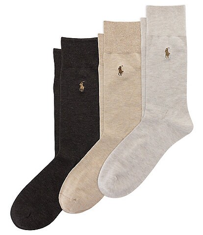 Polo Ralph Lauren Soft Tech Rayon Dress Sock 3-Pack