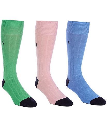 Polo Ralph Lauren Soft Touch Dress Socks Assorted 3-Pack