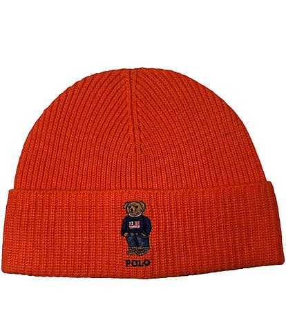 Polo Ralph Lauren Solid Flag Bear Beanie