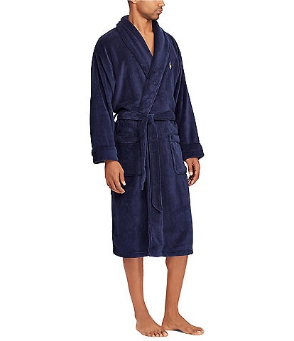 Polo Ralph Lauren Solid Microfiber Plush Robe