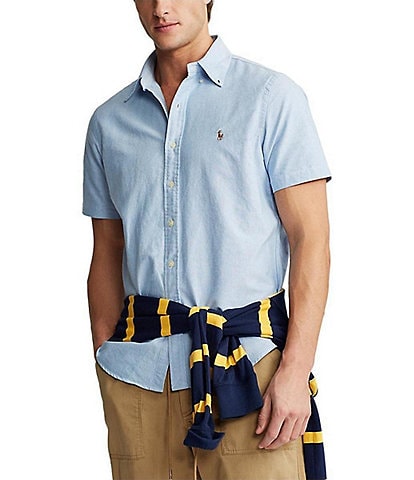 Polo Ralph Lauren Solid Oxford Short Sleeve Woven Shirt