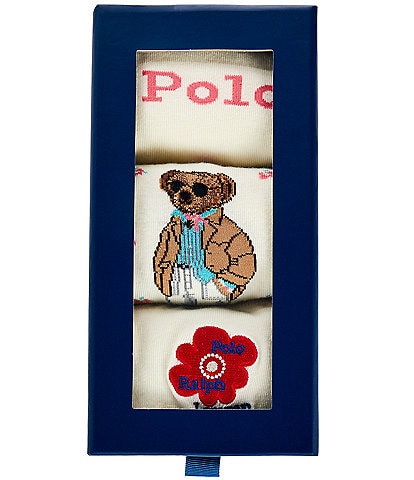 Polo Ralph Lauren Spring Bear 3-Pair Sock Gift Box