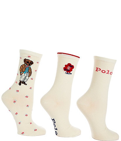 Polo Ralph Lauren Spring Bear Sock Gift Box, 3-Pack