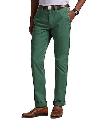 Polo Ralph Lauren Straight Fit Flat Front Stretch Twill Solid Chino Pants