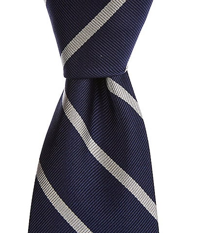 Polo Ralph Lauren Striped 3#double; Silk Repp Tie