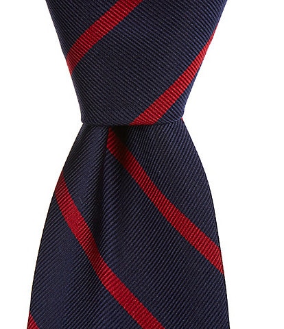 Polo Ralph Lauren Striped 3#double; Silk Repp Tie