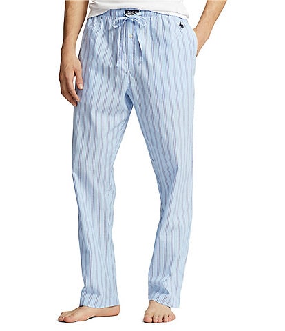 Gingham Pants Men: Tall Woven Dark Blue Gingham Pajama