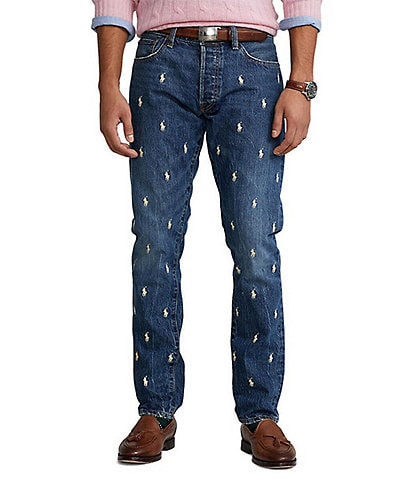 Polo Ralph Lauren Sullivan Slim-Fit Tapered Leg Embroidered Pony Stretch Jeans