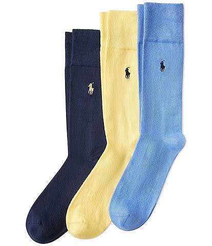 Polo Ralph Lauren Super Soft Dress Socks 3-Pack
