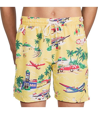 Polo Ralph Lauren Traveler Polo Bear 5.75" Swim Trunks