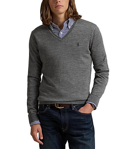 Polo Ralph Lauren Washable Wool V-Neck Sweater