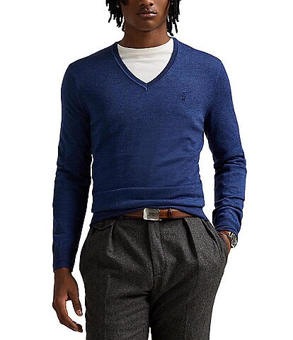 Polo Ralph Lauren Washable Wool V-Neck Sweater