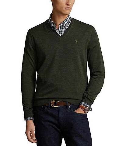 Polo Ralph Lauren Washable Wool V-Neck Sweater