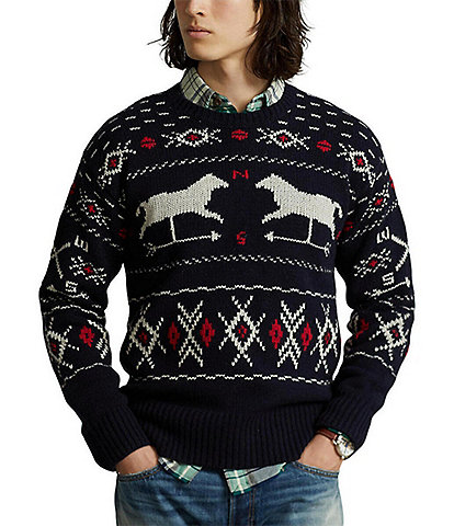 Polo Ralph Lauren Weathervane Wool-Silk Sweater