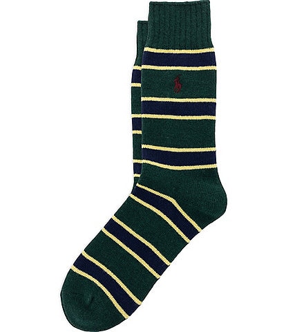 Polo Ralph Lauren Wool Repp Stripe Socks