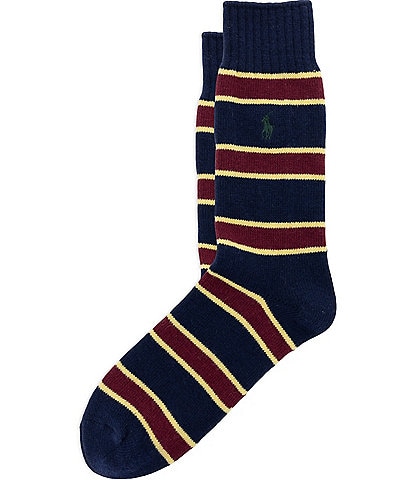 Polo Ralph Lauren Wool Repp Stripe Socks