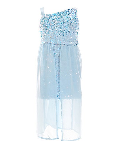 Poppies and Roses Little Girls 4-6X Sequin Overlay Walkthrough Gown