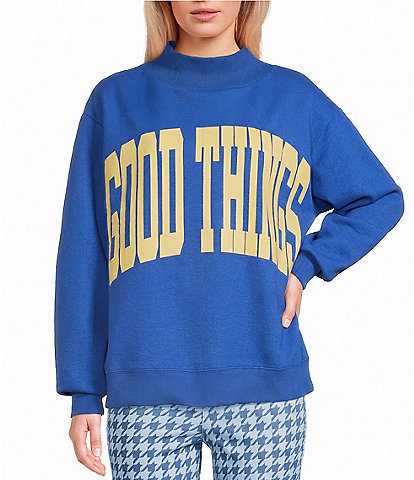 Poppy & Pine Long Sleeve Good Things Pullover Sweatshirt