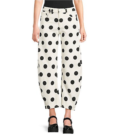 Poppy & Pine Polka Dot Denim Pants