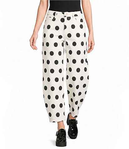 Poppy & Pine Polka Dot Denim Pants