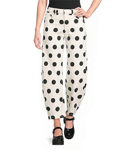 Poppy & Pine Polka Dot Denim Pants