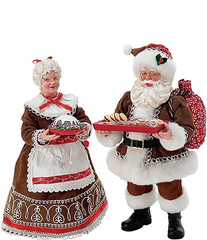 Possible Dreams Christmas Traditions Santa Sugar And Spice Figurine, Set of 2