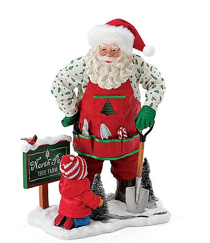 Possible Dreams Sports & Leisure Collection Santa Sprucing Up Figurine